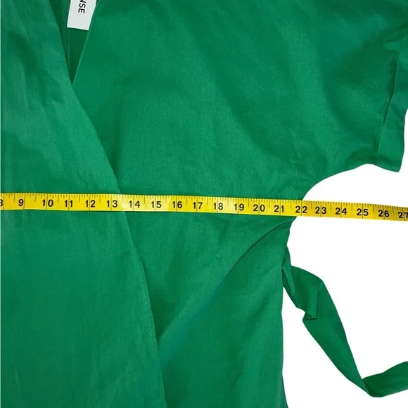 Commense Green Wide Leg Pants with Tie Waist - Picture 10 of 16